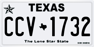 TX license plate CCV1732