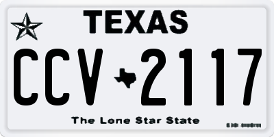 TX license plate CCV2117
