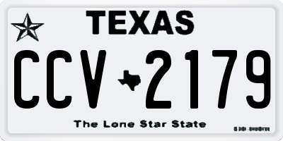 TX license plate CCV2179