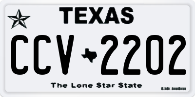 TX license plate CCV2202