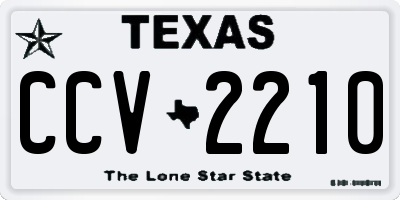 TX license plate CCV2210