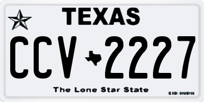 TX license plate CCV2227