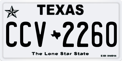 TX license plate CCV2260