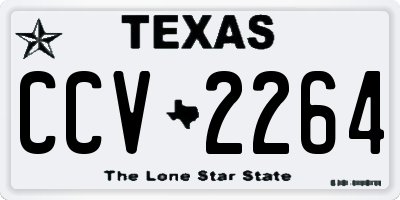 TX license plate CCV2264