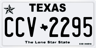 TX license plate CCV2295