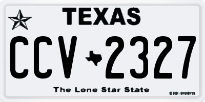 TX license plate CCV2327