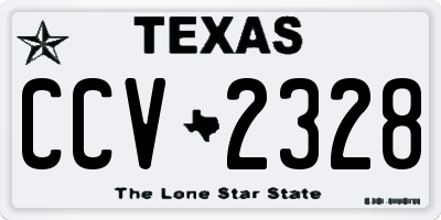 TX license plate CCV2328