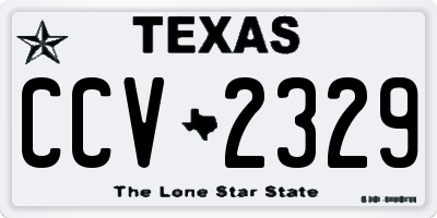 TX license plate CCV2329