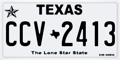 TX license plate CCV2413