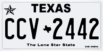 TX license plate CCV2442