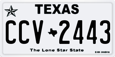 TX license plate CCV2443