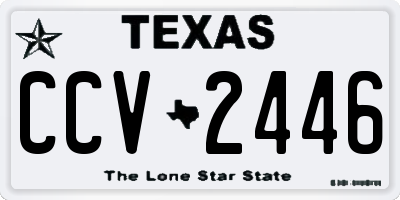 TX license plate CCV2446
