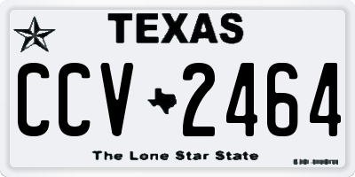 TX license plate CCV2464