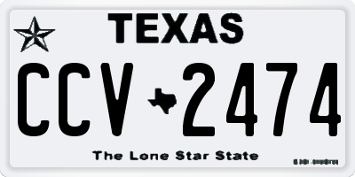 TX license plate CCV2474