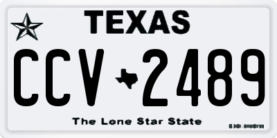 TX license plate CCV2489