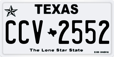 TX license plate CCV2552
