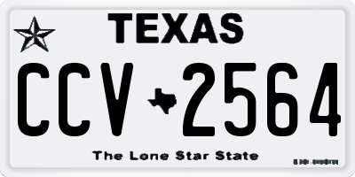 TX license plate CCV2564