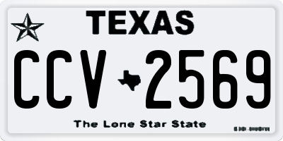 TX license plate CCV2569