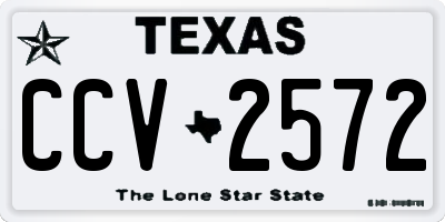 TX license plate CCV2572