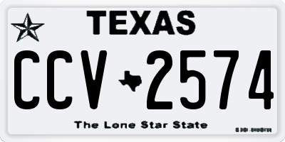 TX license plate CCV2574