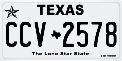 TX license plate CCV2578