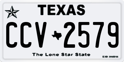 TX license plate CCV2579
