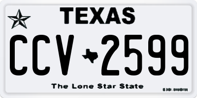 TX license plate CCV2599