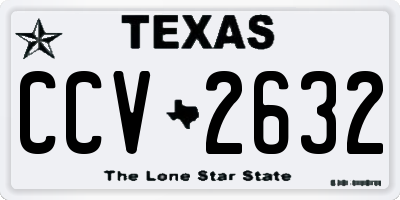 TX license plate CCV2632