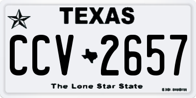TX license plate CCV2657