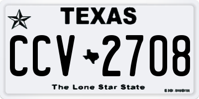 TX license plate CCV2708