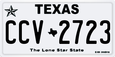 TX license plate CCV2723