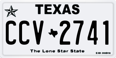 TX license plate CCV2741