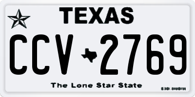 TX license plate CCV2769