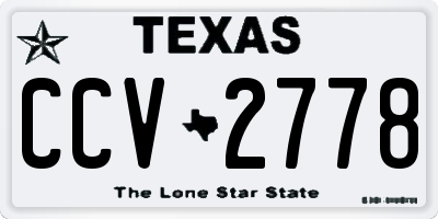 TX license plate CCV2778