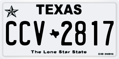 TX license plate CCV2817