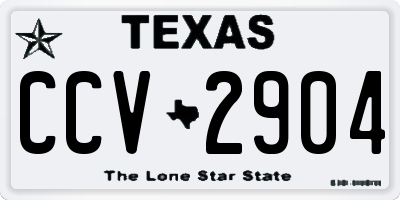 TX license plate CCV2904