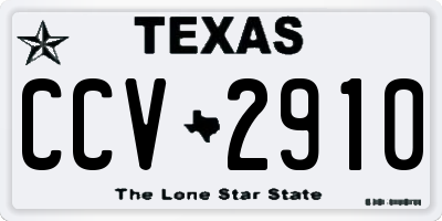 TX license plate CCV2910