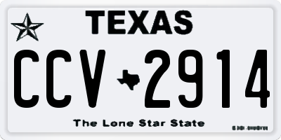 TX license plate CCV2914