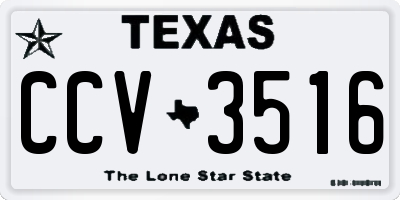 TX license plate CCV3516