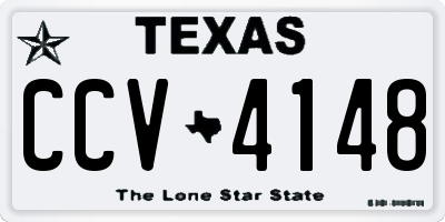 TX license plate CCV4148