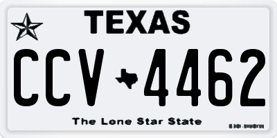 TX license plate CCV4462