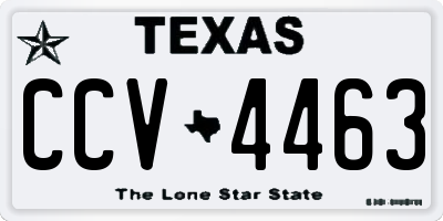 TX license plate CCV4463