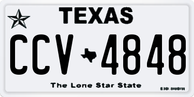 TX license plate CCV4848