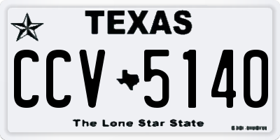 TX license plate CCV5140