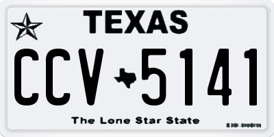 TX license plate CCV5141