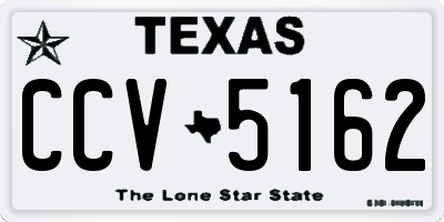 TX license plate CCV5162