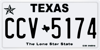 TX license plate CCV5174