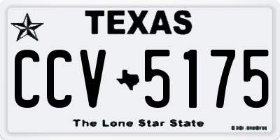 TX license plate CCV5175
