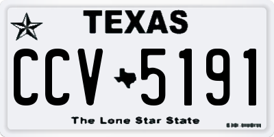 TX license plate CCV5191