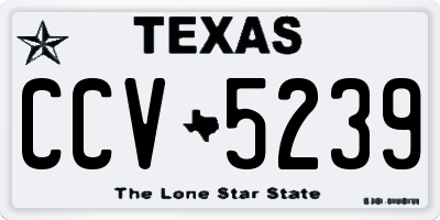 TX license plate CCV5239